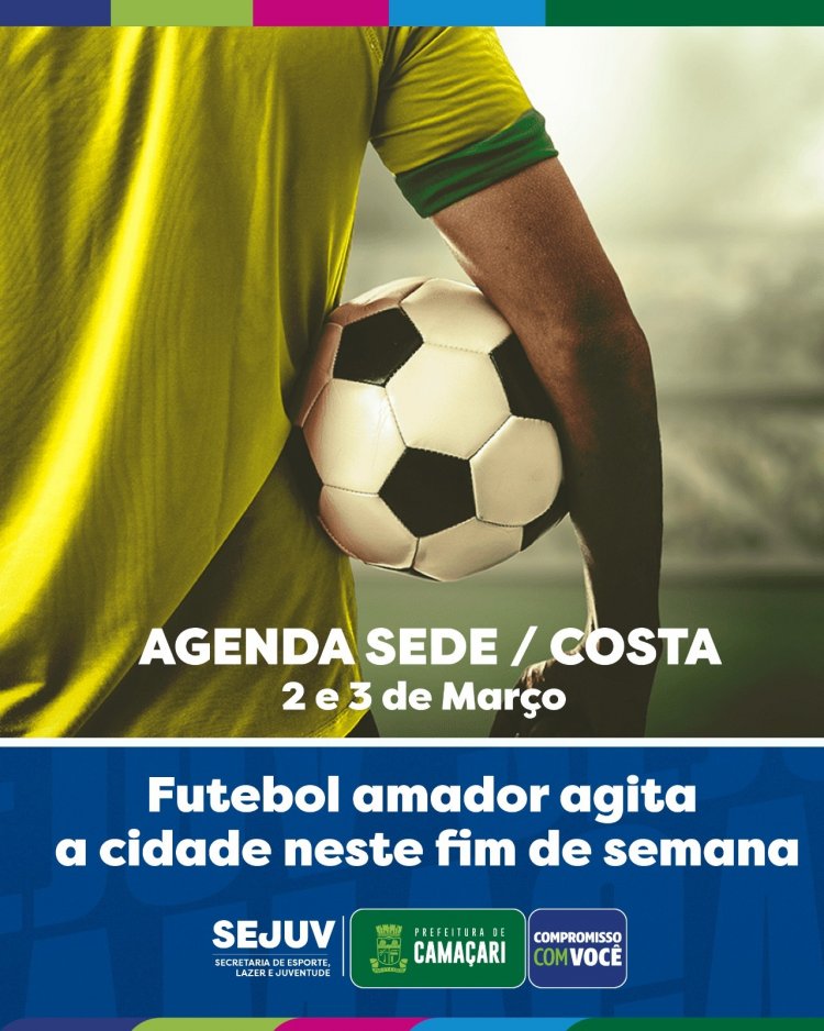 Rodadas de campeonatos de futebol amador agitam sede e costa de Camaçari