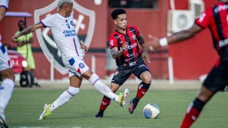 Vitória sai na frente, mas deixa Bahia empatar no primeiro clássico do Brasileirão 2024