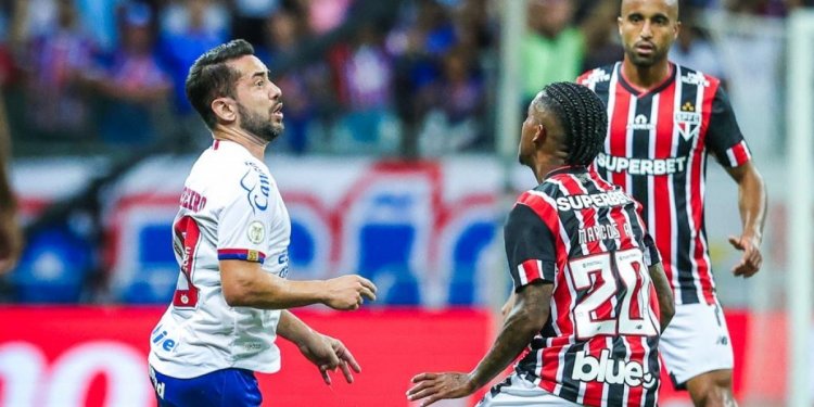 Bahia perde para o São Paulo na Arena Fonte Nova