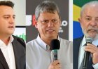 Segundo ranking digital, Ratinho Jr., Tarcísio e Lula são os favoritos para a presidência em 2026