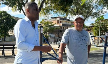 Manutenção da Praça da Matriz em Vila de Abrantes é iniciada após solicitação do Voz de Abrantes